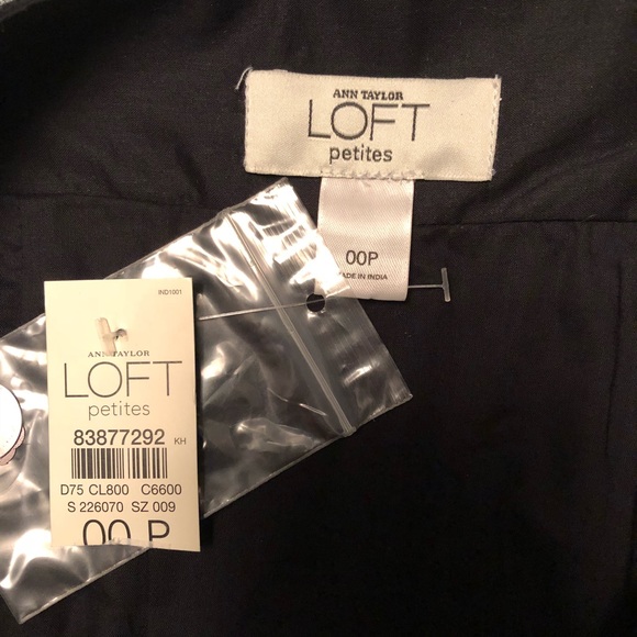 NWT Ann Taylor Loft black sequin skirt 00P - Picture 4 of 4